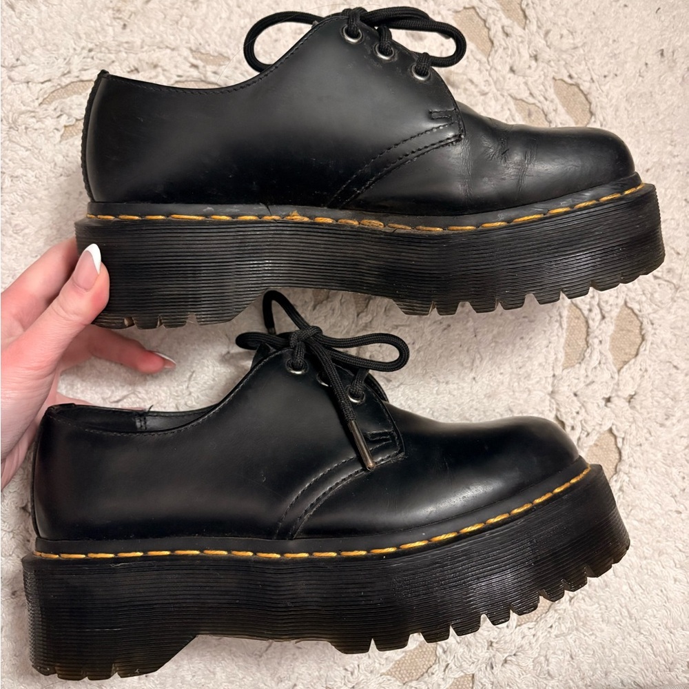 Dr Marten 1461 smooth leather platform